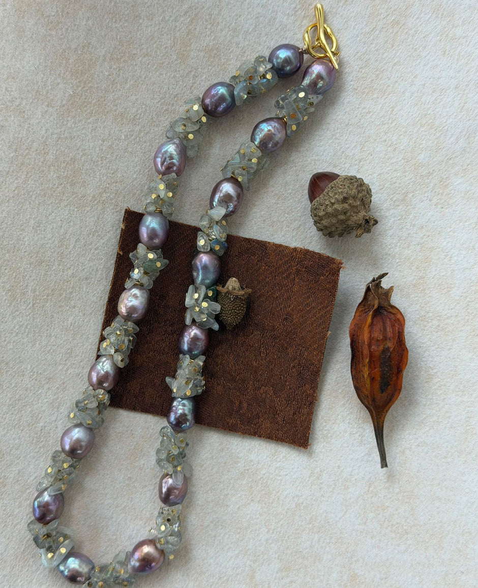 Baroque Moonstone Necklace