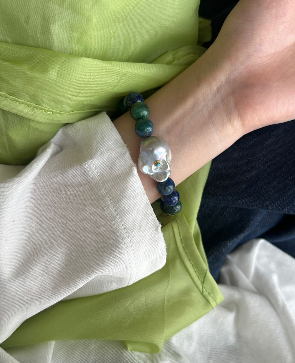 Turquoise Pearl Bracelet
