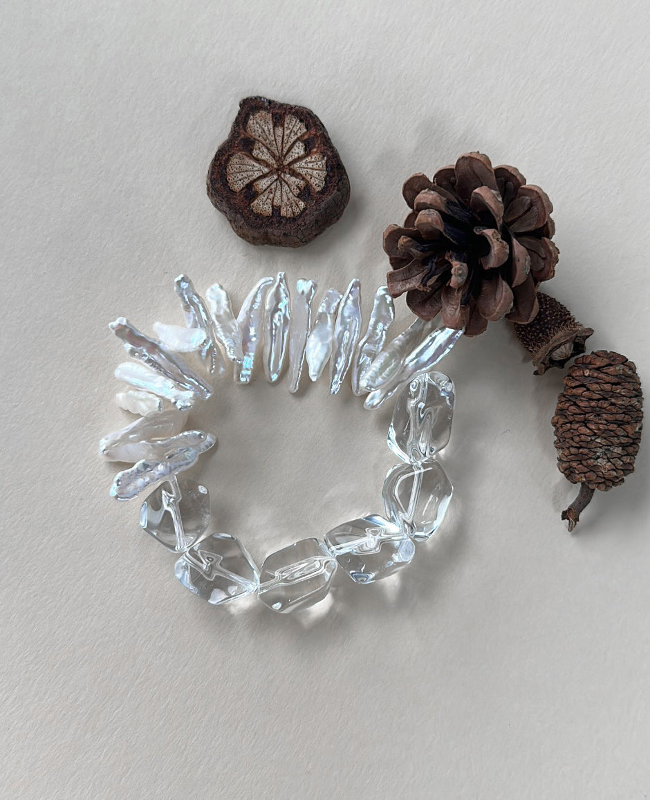 Wave & Ice Crystal Bracelet