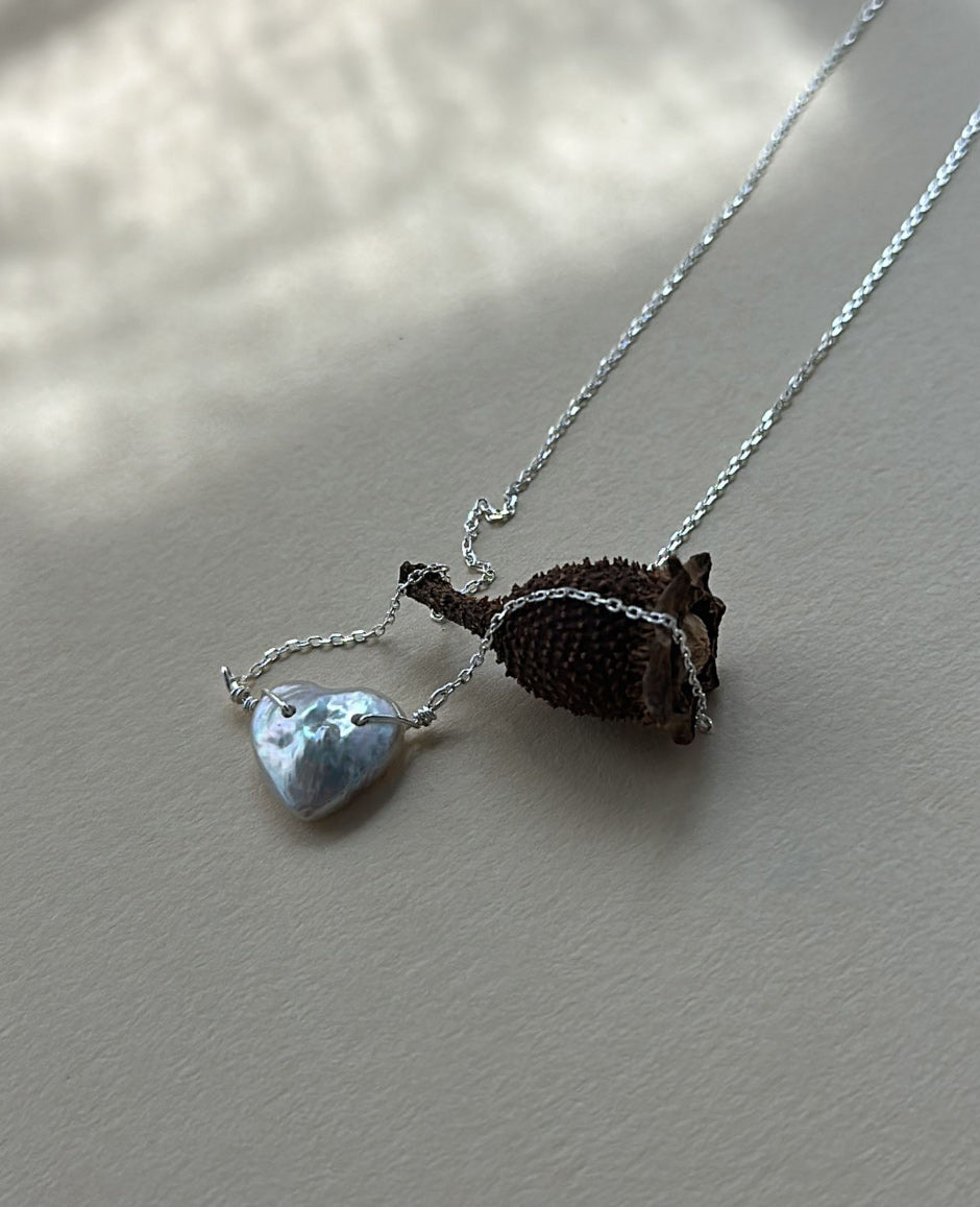 Wink Heart Silver Necklace