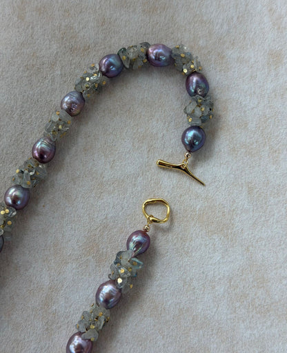 Baroque Moonstone Necklace