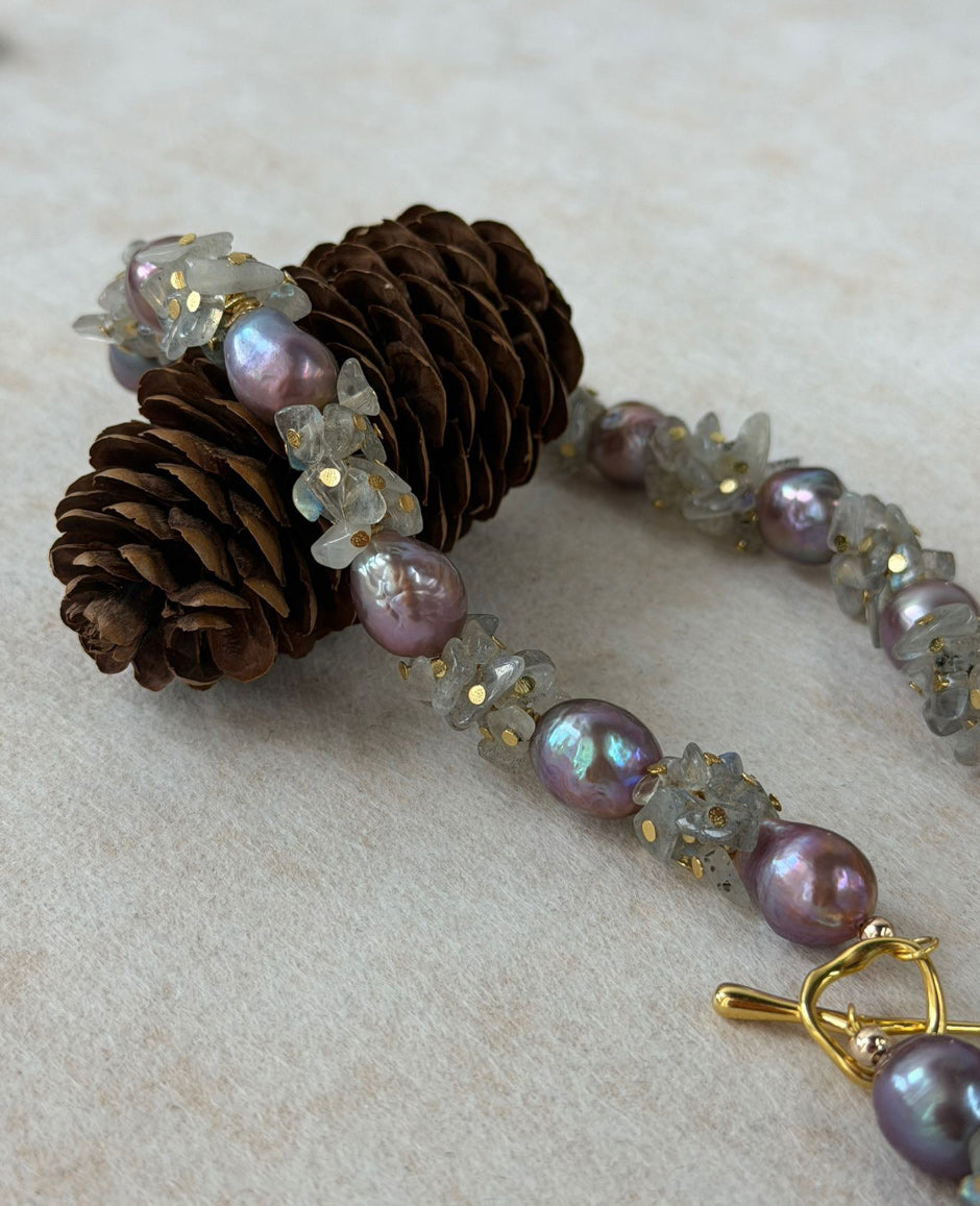 Baroque Moonstone Necklace