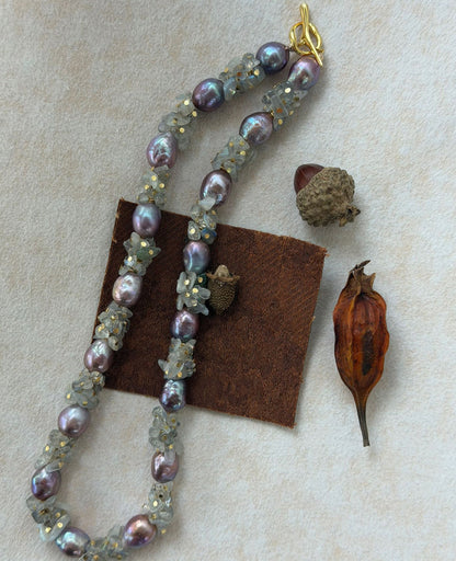 Baroque Moonstone Necklace