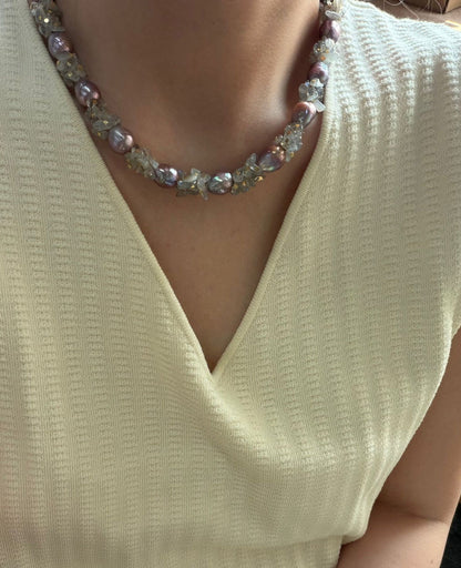 Baroque Moonstone Necklace