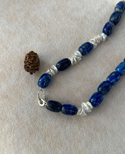 Deep Blue Baroque Necklace