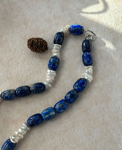 Deep Blue Baroque Necklace