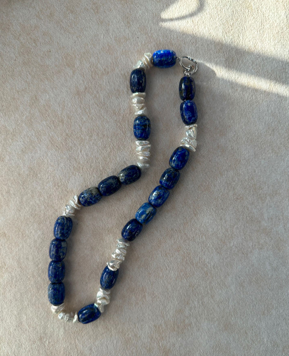Deep Blue Baroque Necklace