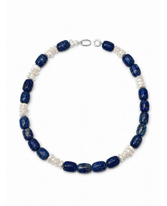 Deep Blue Baroque Necklace