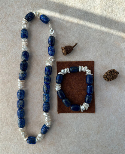 Deep Blue Baroque Necklace