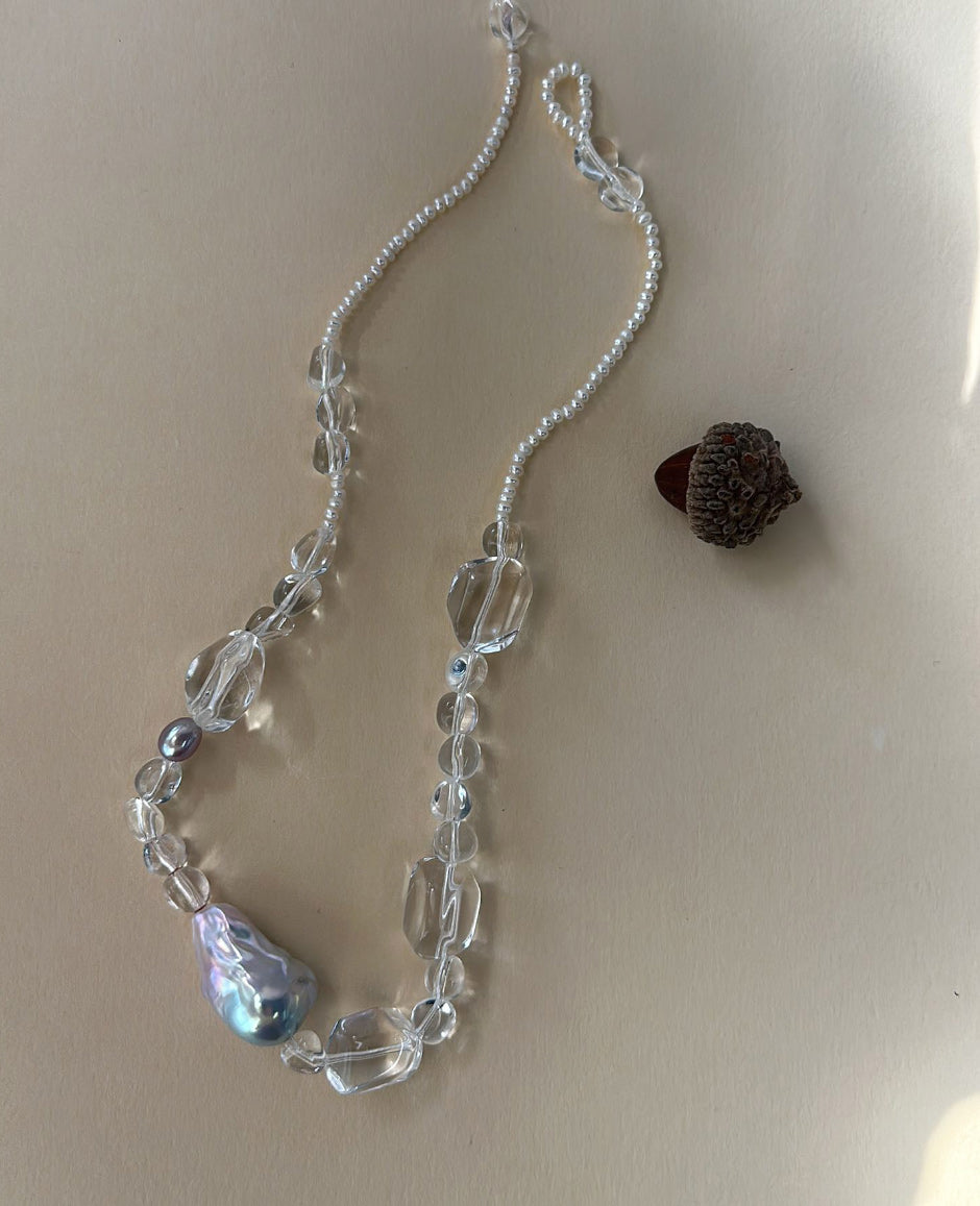 Floating Sugar Baroque Necklace