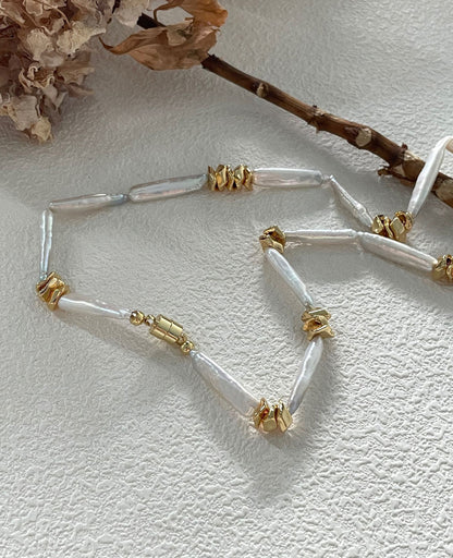 Gold Baroque Link Necklace