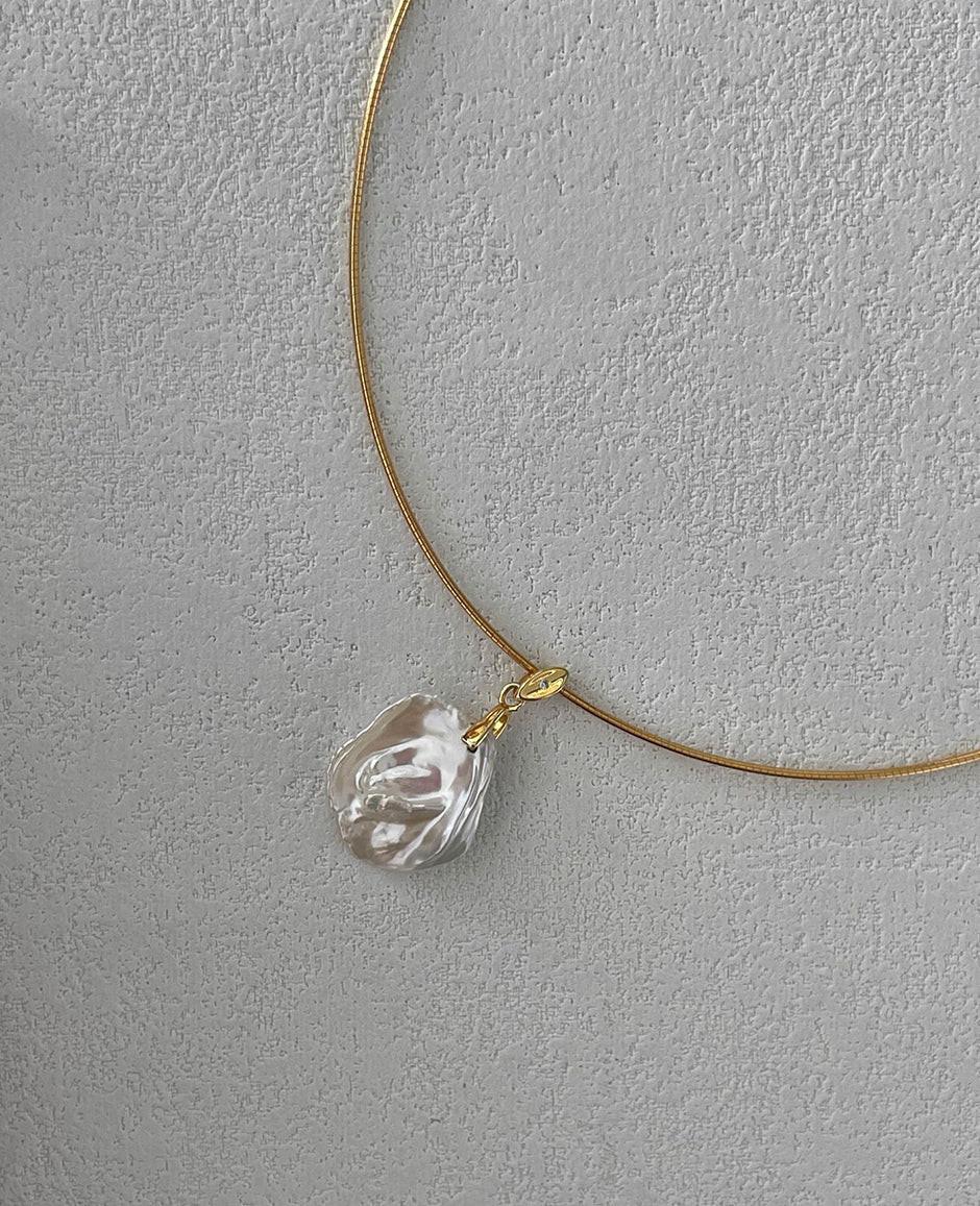 Golden Petal Choker Necklace