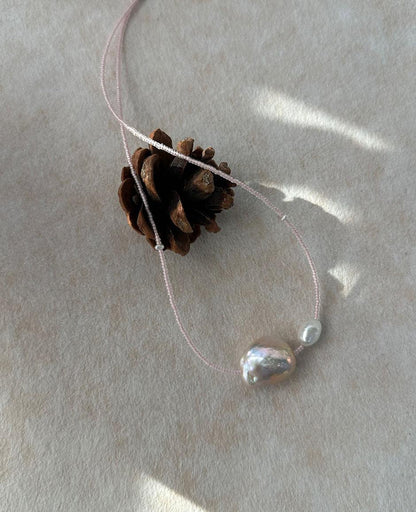 Pink Fairy Pearl Necklace