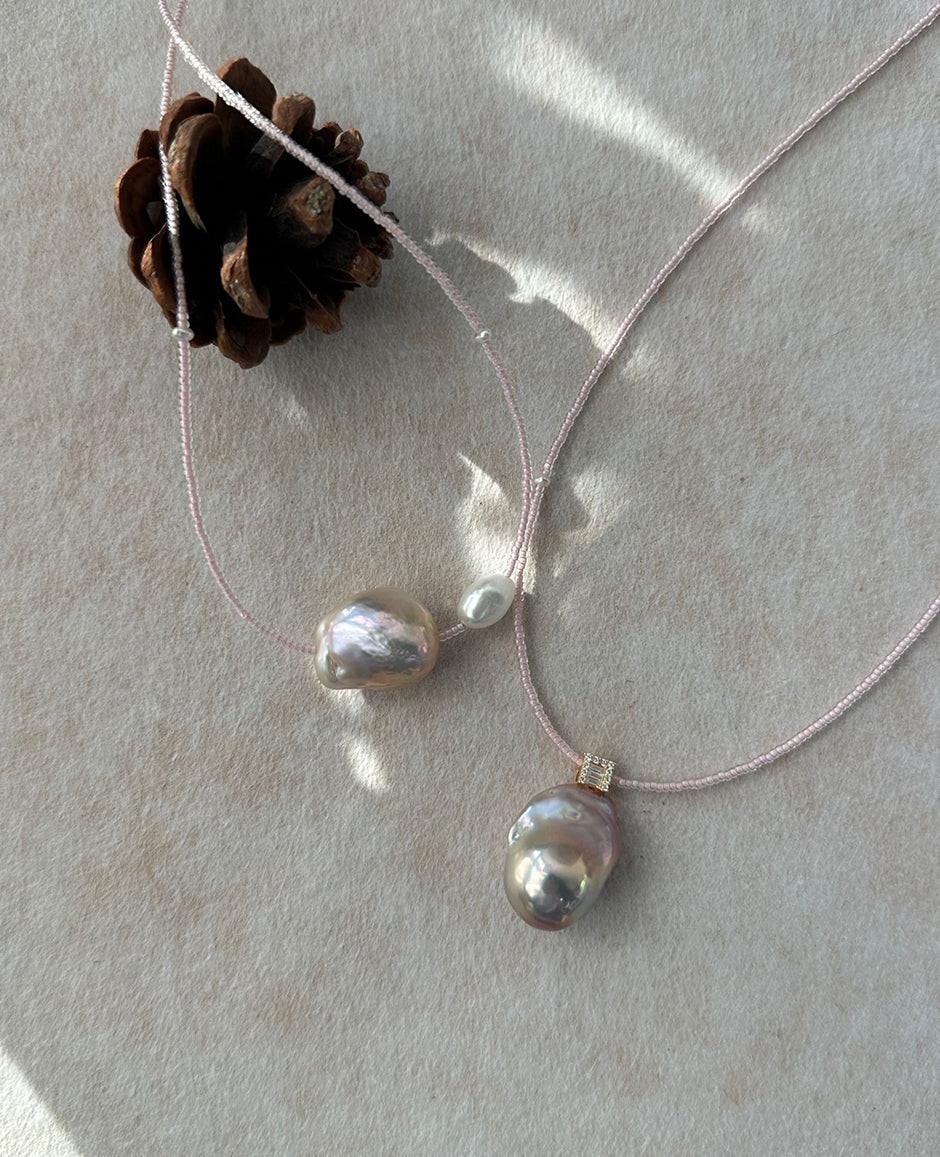 Pink Fairy Pearl Necklace