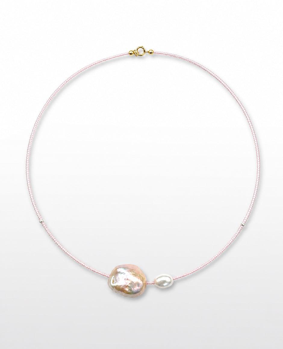 Pink Fairy Pearl Necklace