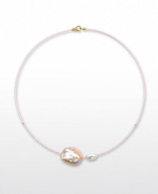 Pink Fairy Pearl Necklace
