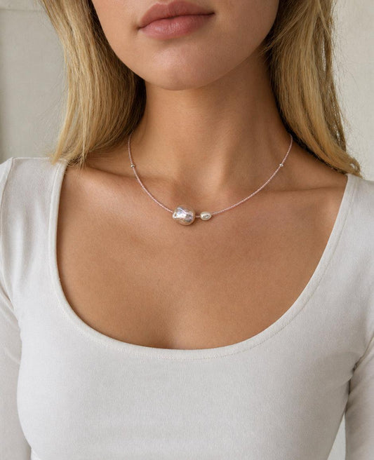 Pink Fairy Pearl Necklace