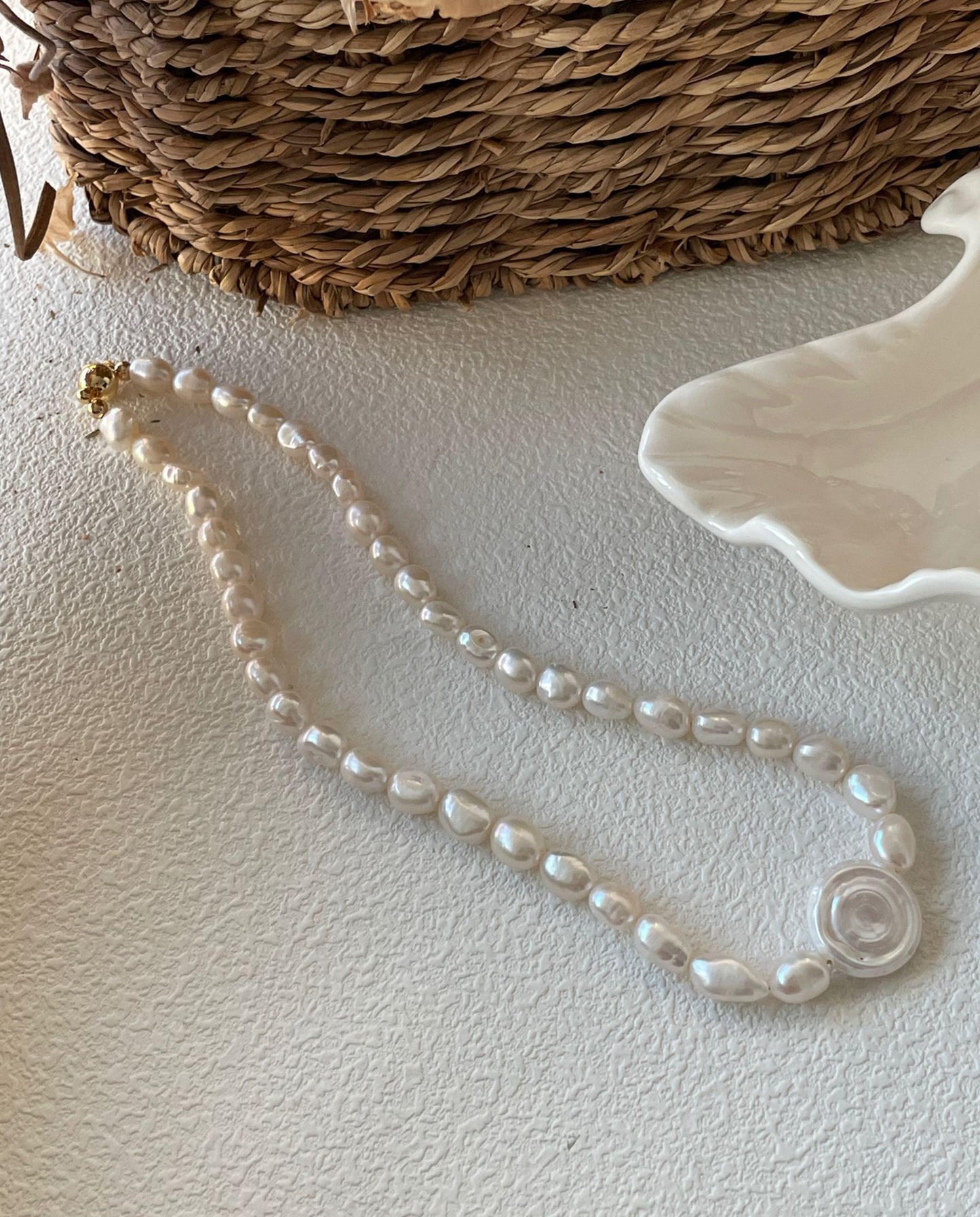 Roman Holiday Beaded Necklac
