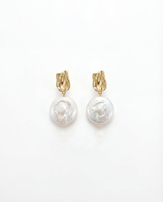 Roman Holiday Single Pearl Earrings