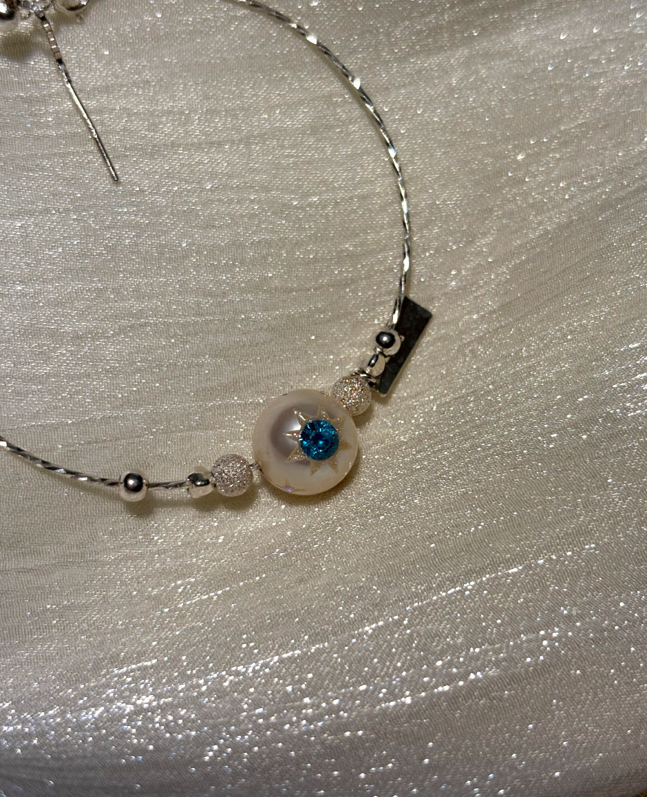 Tri-Star Pearl Bracelet