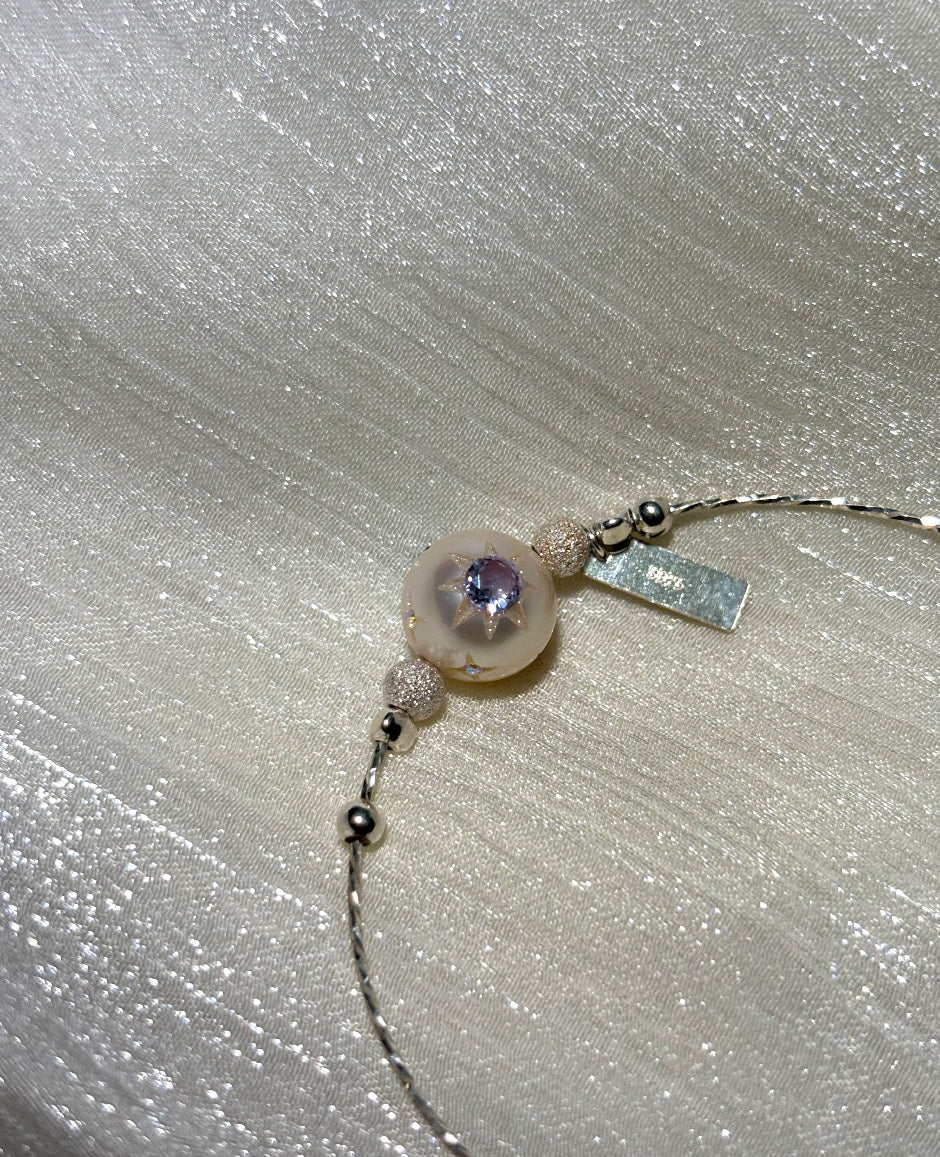 Tri-Star Pearl Bracelet