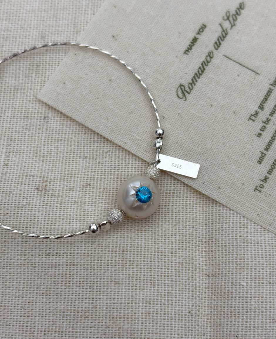 Tri-Star Pearl Bracelet