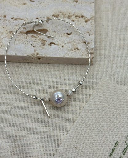 Tri-Star Pearl Bracelet