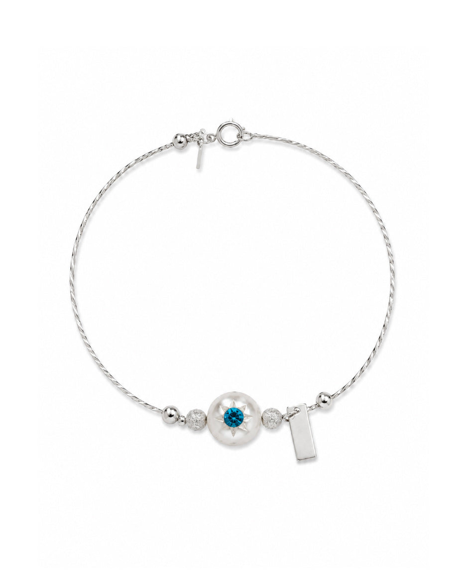 Tri-Star Pearl Bracelet