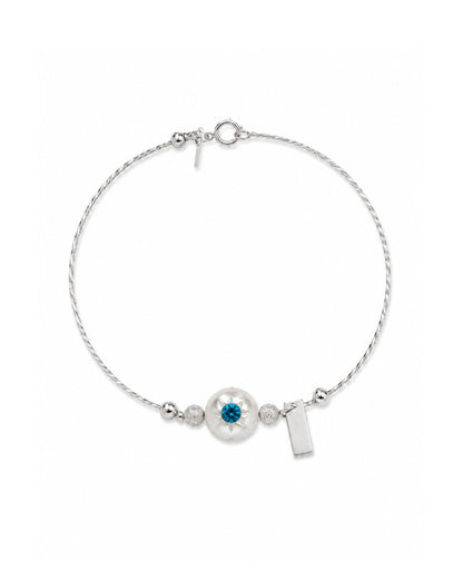 Tri-Star Pearl Bracelet