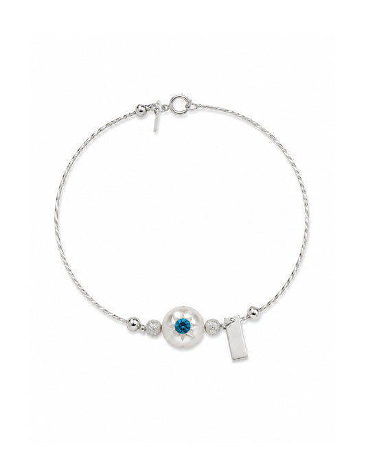Tri-Star Pearl Bracelet