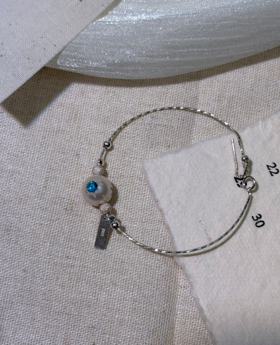 Tri-Star Pearl Bracelet