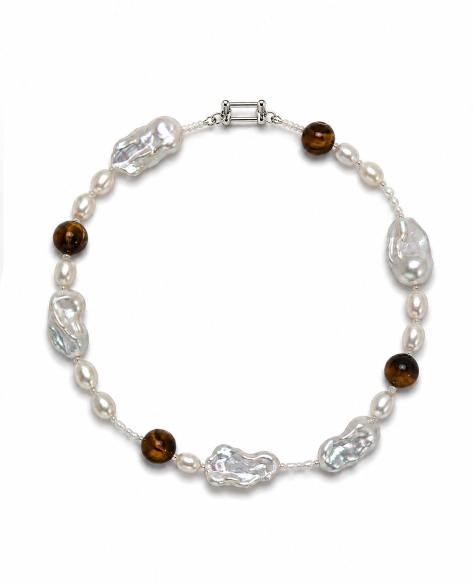 Tiger Eye Beads Necklace