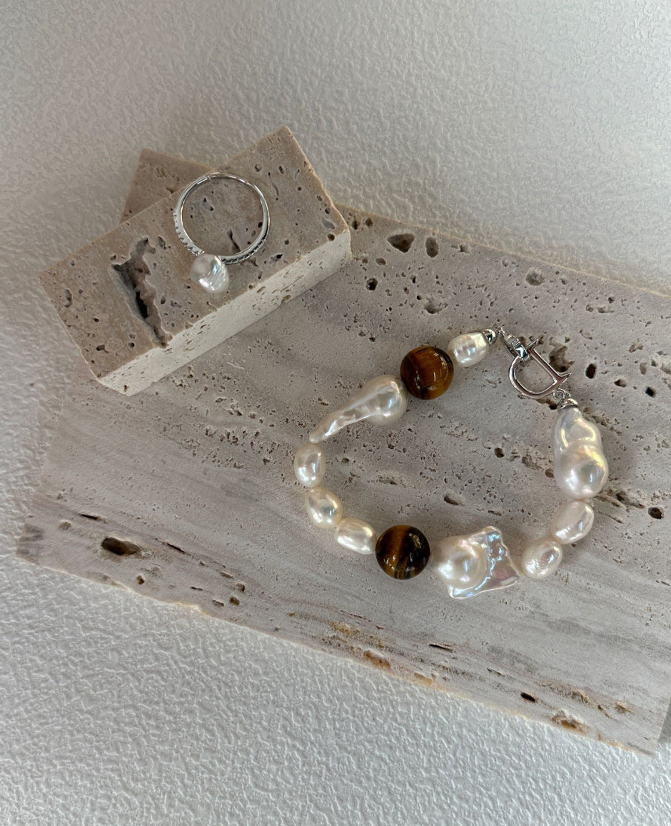 Tiger Eye Beads Bracelet
