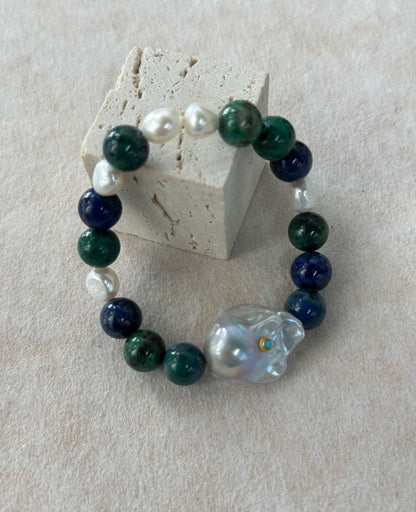 Turquoise Pearl Bracelet