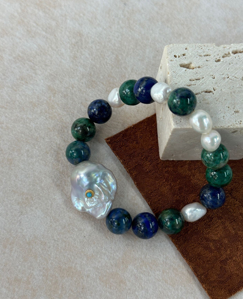 Turquoise Pearl Bracelet