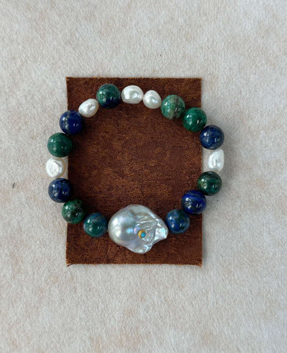 Turquoise Pearl Bracelet