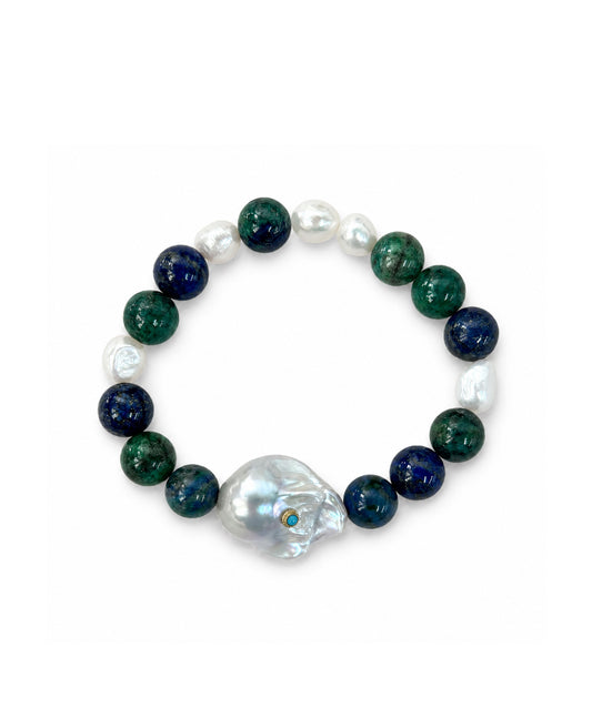 Turquoise Pearl Bracelet