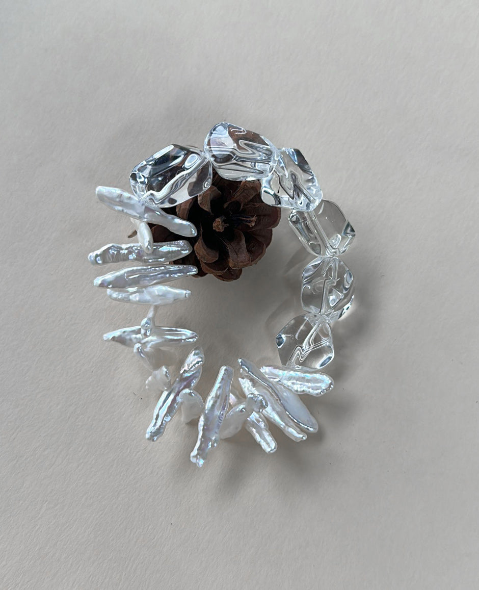 Wave & Ice Crystal Bracelet