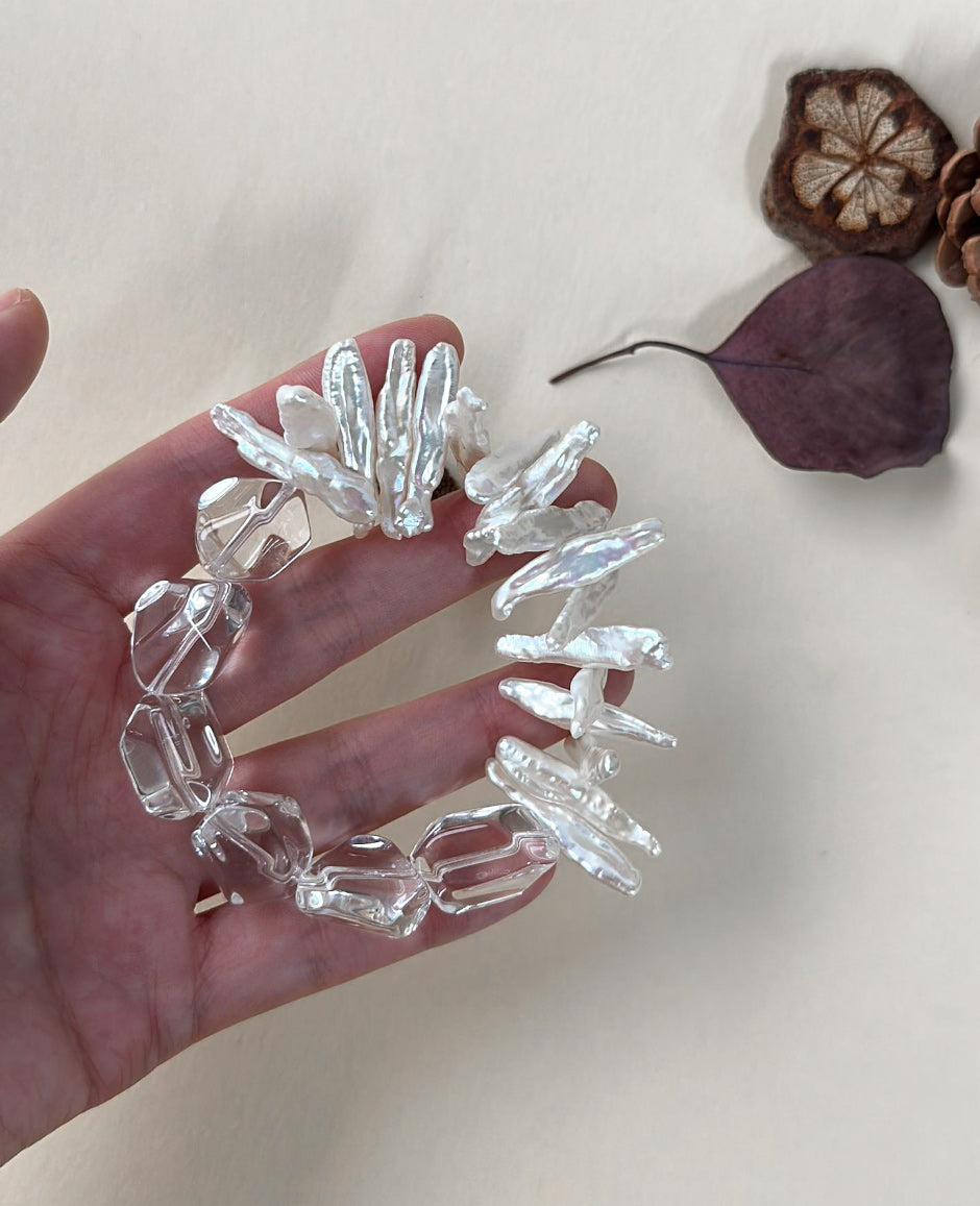 Wave & Ice Crystal Bracelet