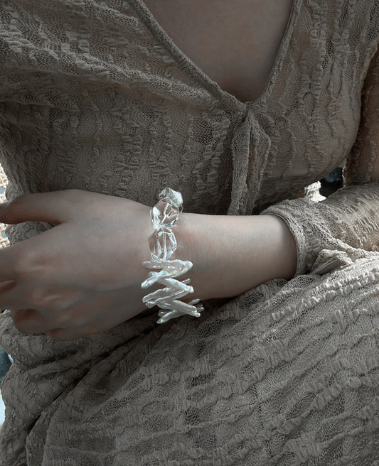 Wave & Ice Crystal Bracelet