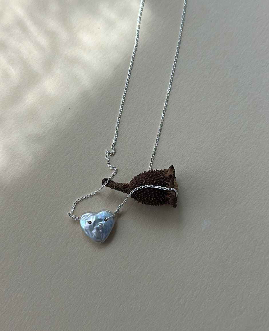 Wink Heart Silver Necklace