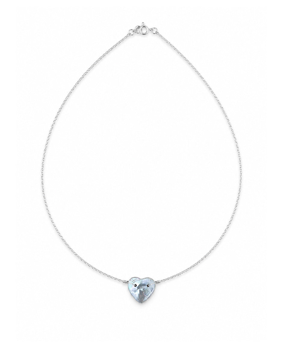 Wink Heart Silver Necklace