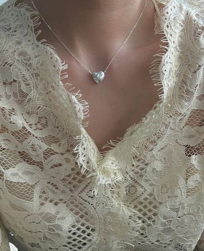 Wink Heart Silver Necklace